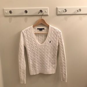 Ralph Lauren Sport Sweater - White Cable Knit